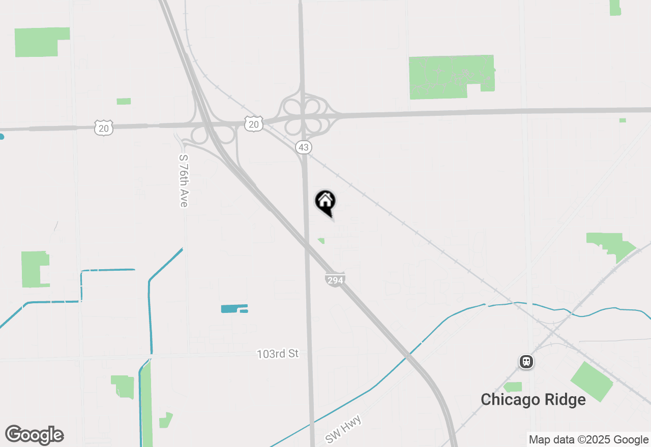 Map of 9832 Nottingham Avenue #6, Chicago Ridge, IL 60415