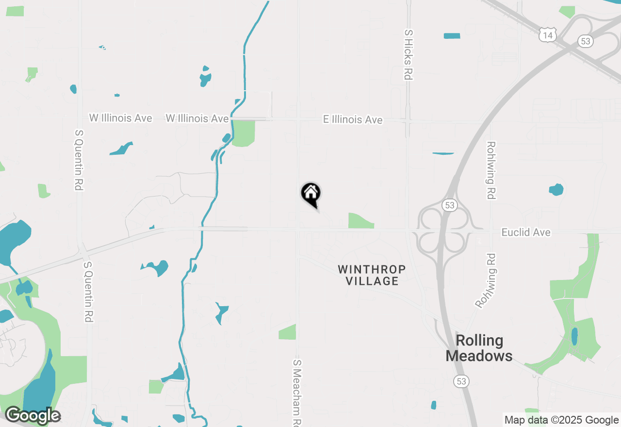 Map of 4619 Kings Walk Drive #2D, Rolling Meadows, IL 60008