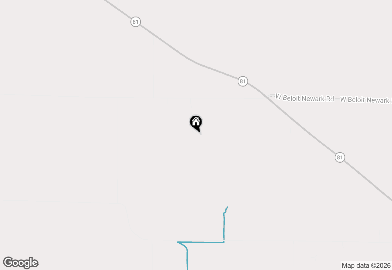 Map of 13541 W Beloit Newark Road, Brodhead, WI 53520