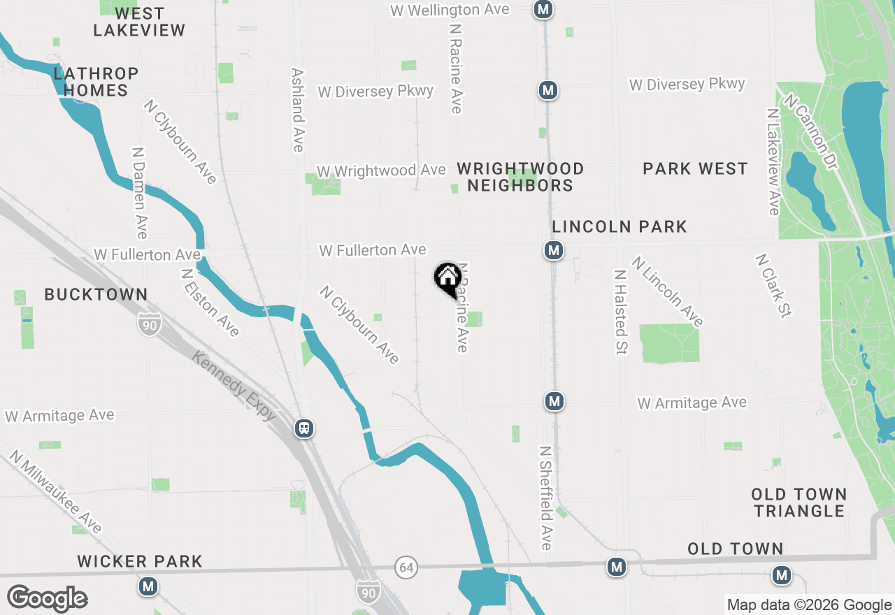 Map of 2231 N Magnolia Avenue, Chicago, IL 60614