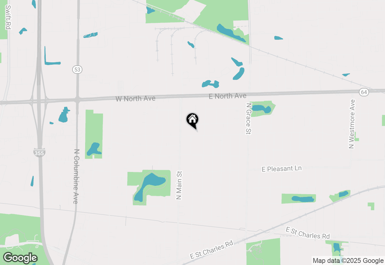 Map of 50 E Sunset Avenue, Villa Park, IL 60181