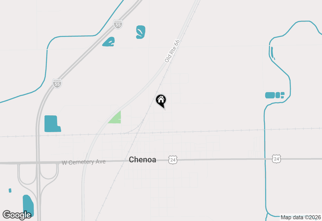 Map of 301 N 2nd Avenue, Chenoa, IL 61726