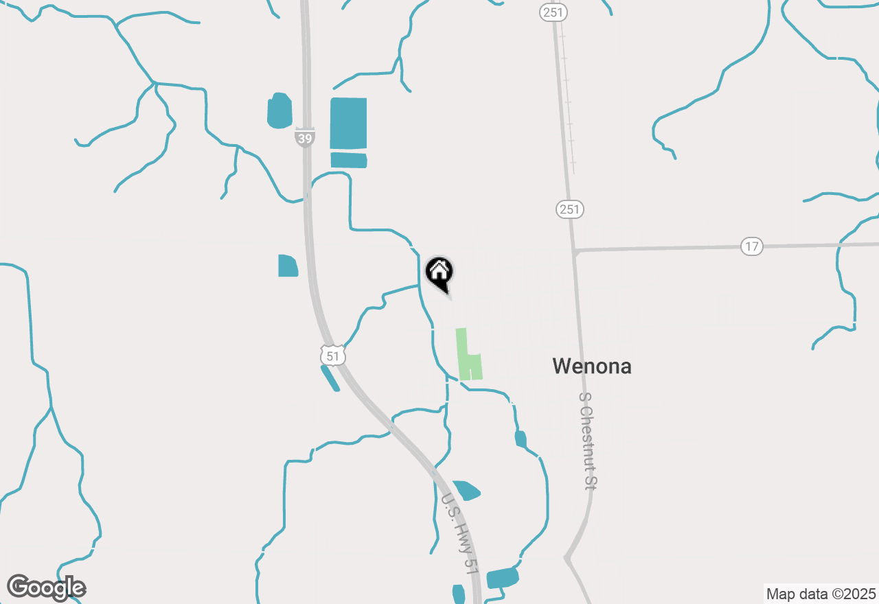 Map of 605 W 2nd North Street, Wenona, IL 61377