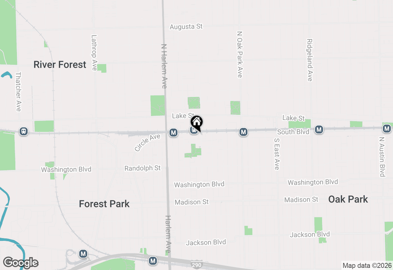 Map of 1011 South Boulevard, Oak Park, IL 60302