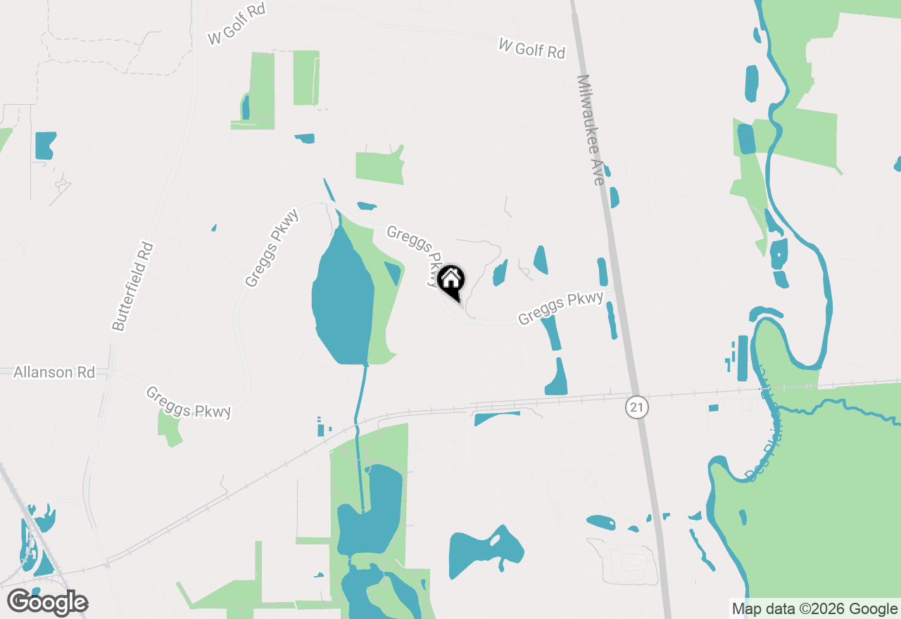Map of 1902 Crenshaw Circle, Vernon Hills, IL 60061