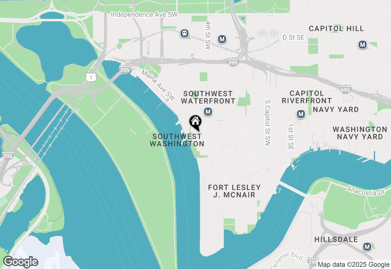 Map of 560 N Street Sw #N803, Washington, DC 20024