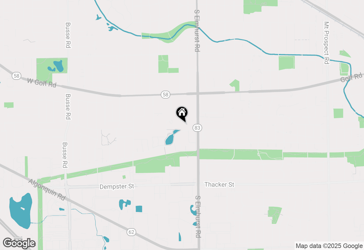 Map of 500 W Huntington Commons Road #157, Mount Prospect, IL 60056