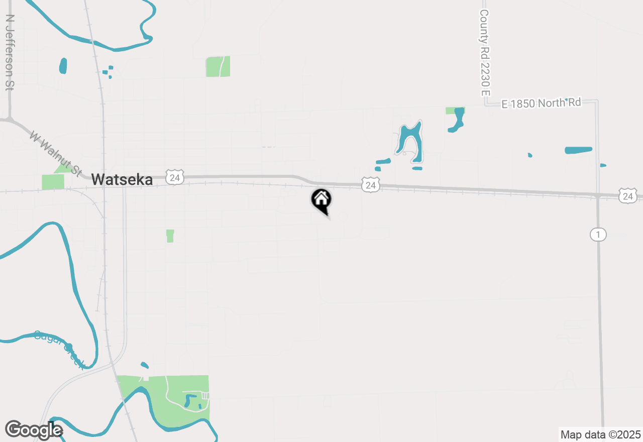 Map of 911 E Locust Street, Watseka, IL 60970