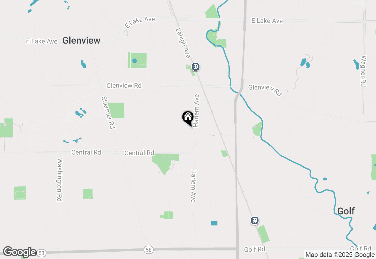 Map of 1925 Larkdale Drive, Glenview, IL 60025