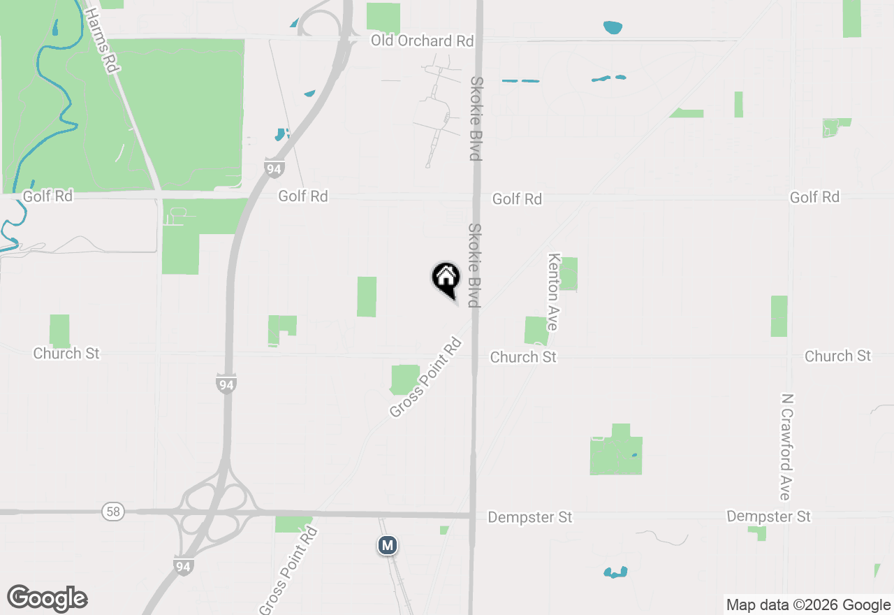 Map of 9242 Gross Point Road #402, Skokie, IL 60077