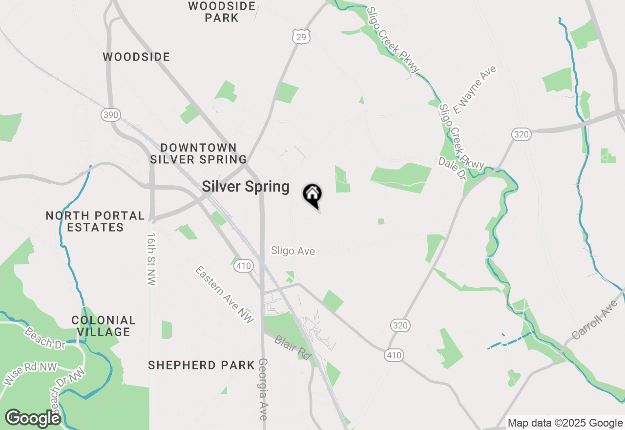 Map of 8210 Grove Street, Silver Spring, MD 20910