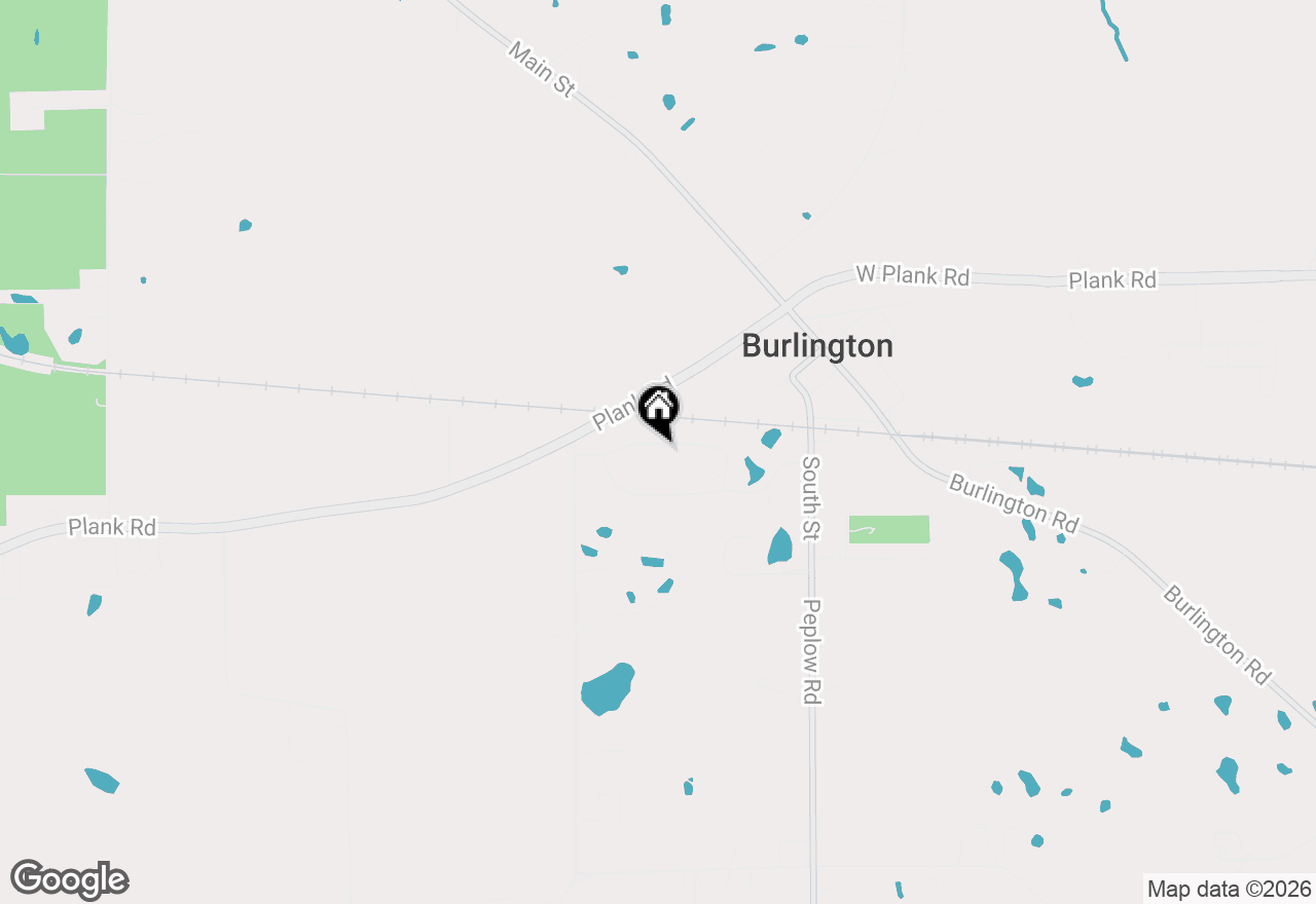 Map of 375 Meadow View, Burlington, IL 60109