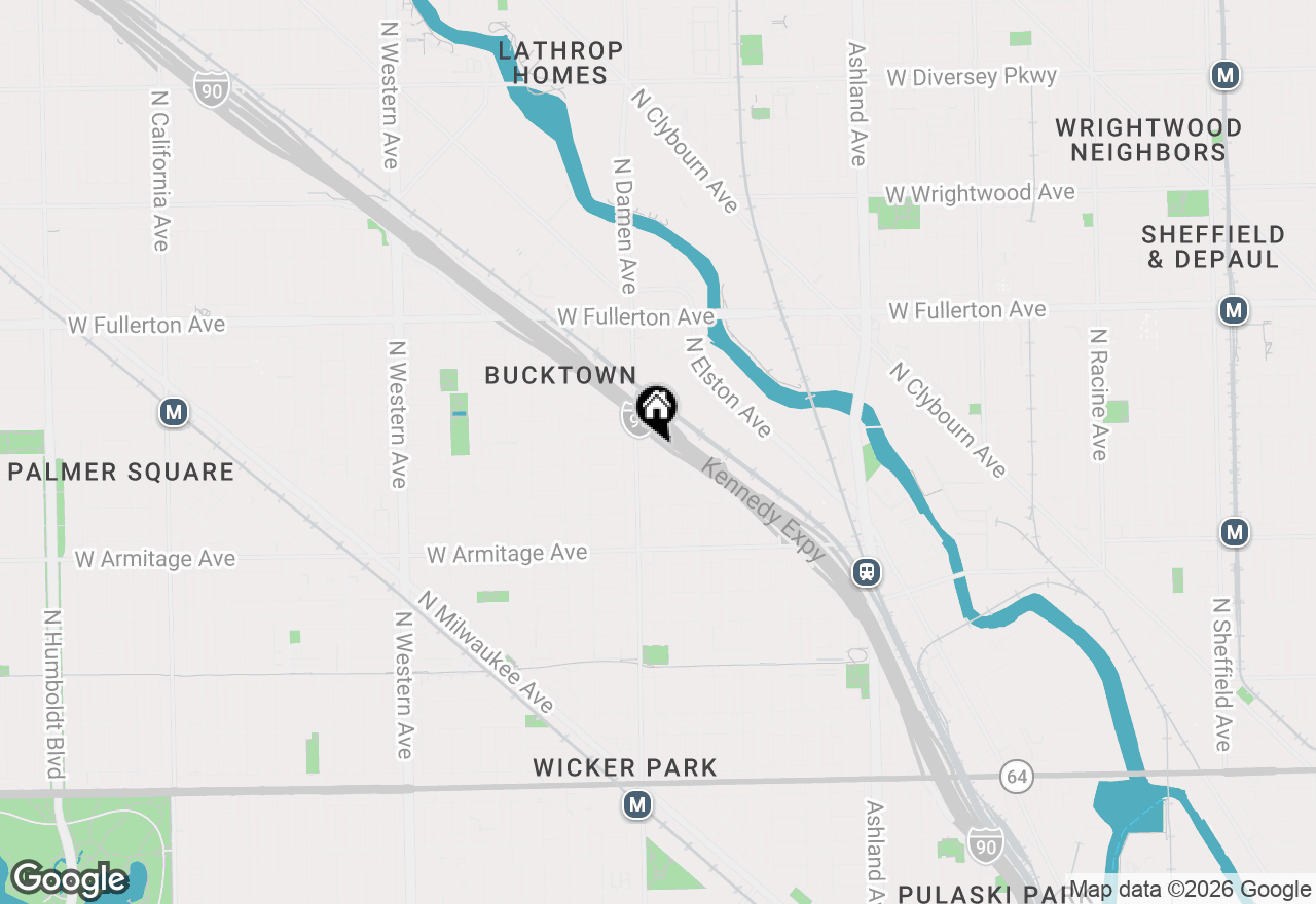 Map of 2140 N Winchester Avenue #6, Chicago, IL 60614