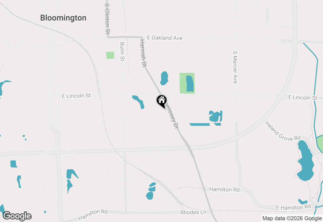 Map of 1 Cottonwood Street, Bloomington, IL 61701