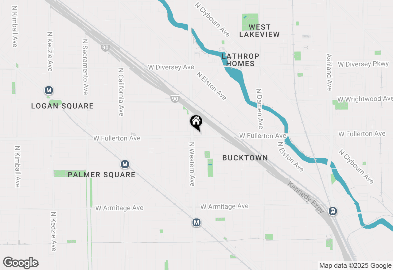 Map of 2346 W Fullerton Avenue #3, Chicago, IL 60647