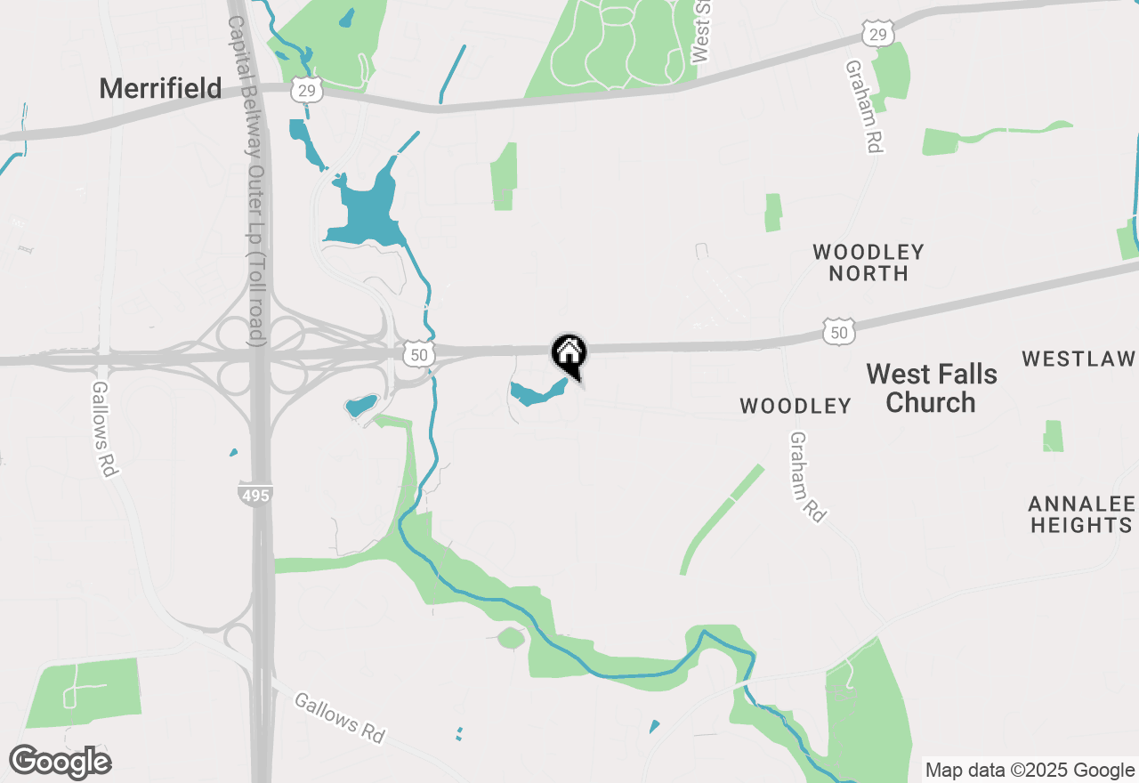 Map of 7594 Lakeside Village Drive #A, Falls Church, VA 22042