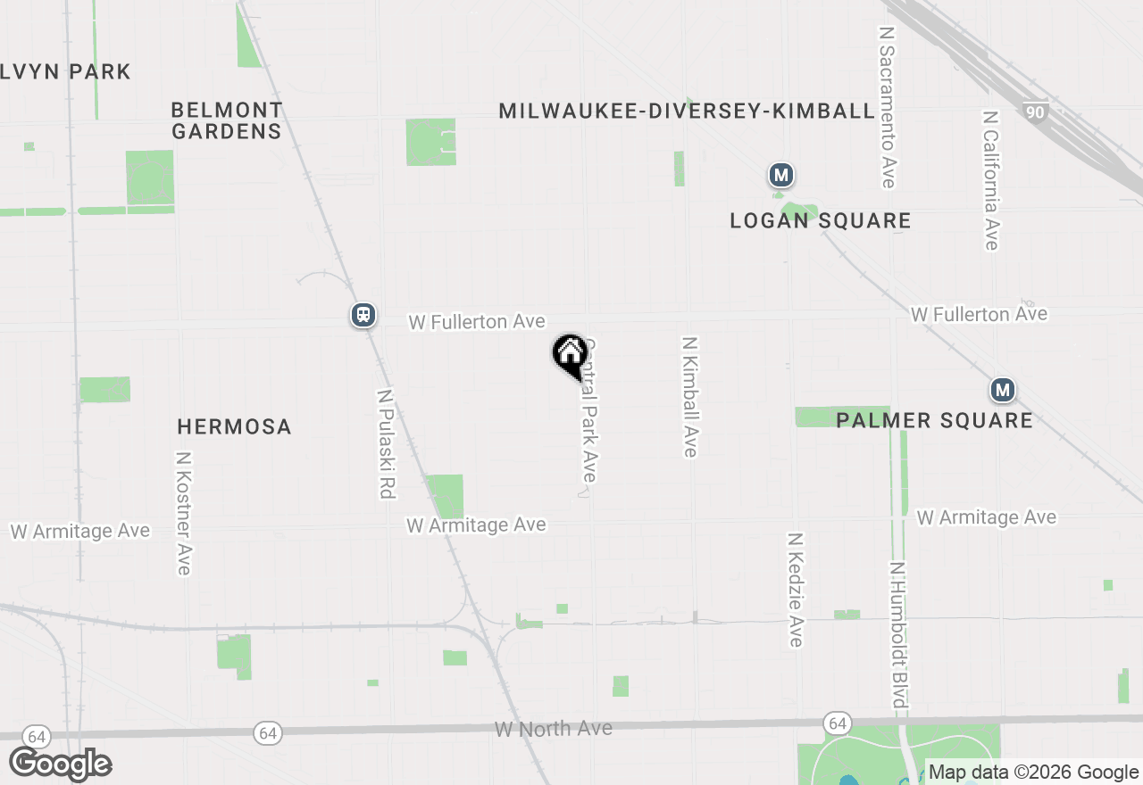 Map of 2235 N Monticello, Chicago, IL 60647