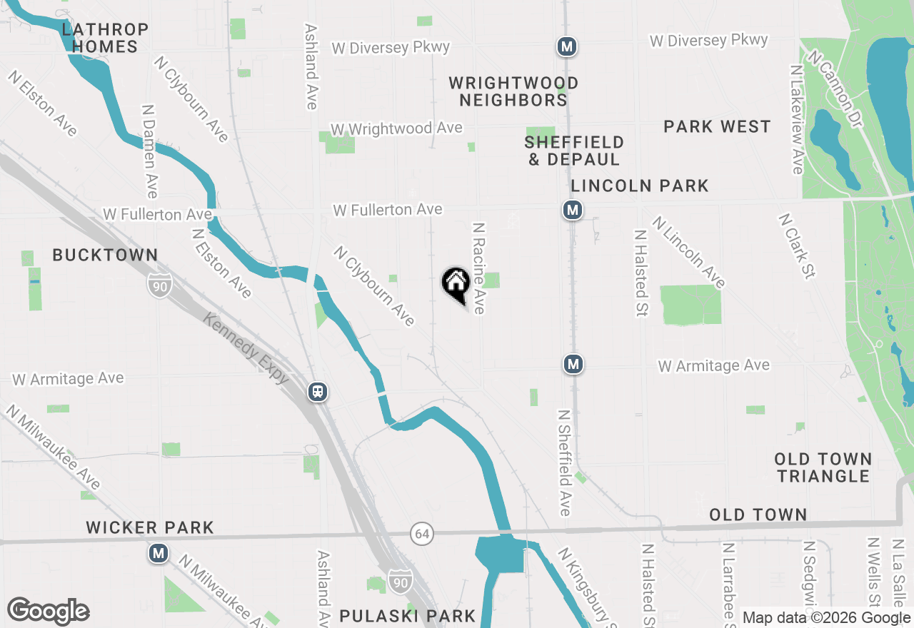 Map of 2122 N Magnolia Avenue, Chicago, IL 60614