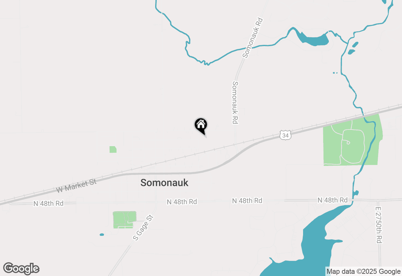 Map of 448 N East Street, Somonauk, IL 60552