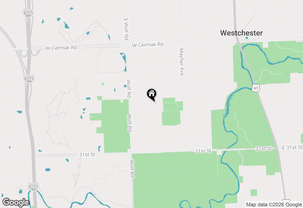 Map of 11020 Raleigh Street, Westchester, IL 60154