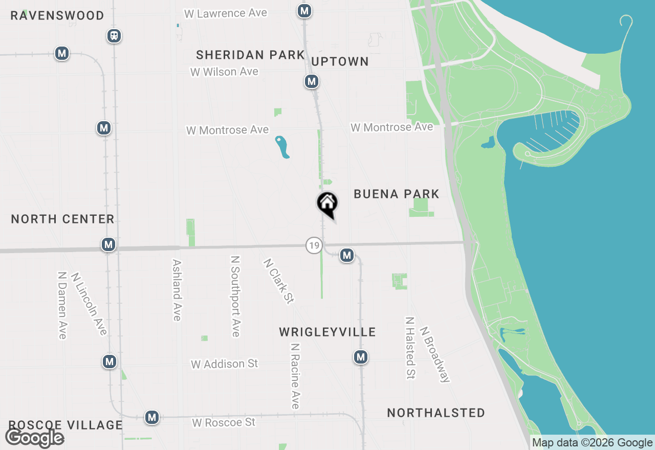 Map of 4040 N Kenmore Avenue #3S, Chicago, IL 60613