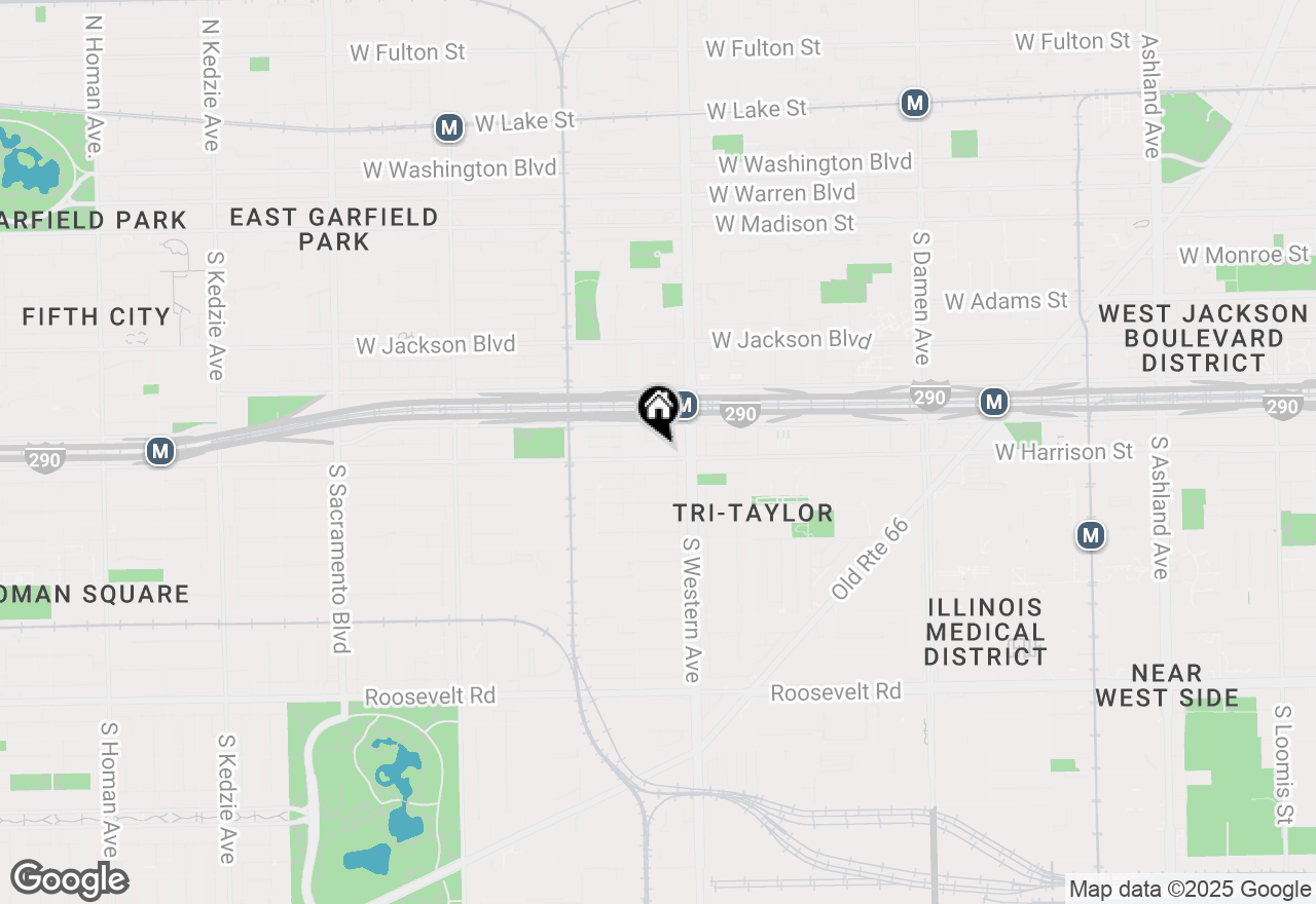 Map of 2432 W Harrison Street #3, Chicago, IL 60612