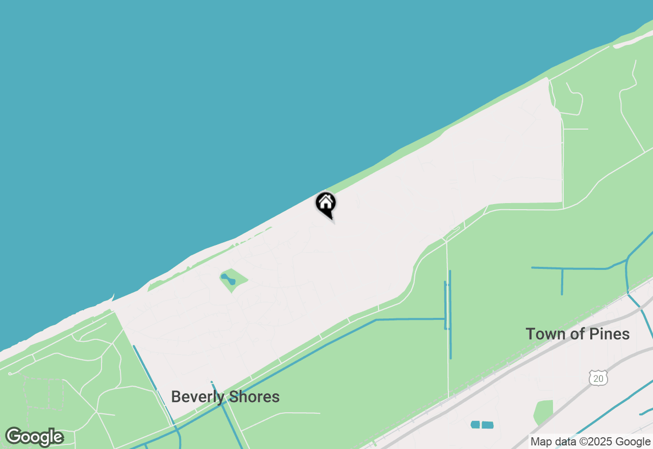 Map of 0 Underwood Avenue, Beverly Shores, IN 46301