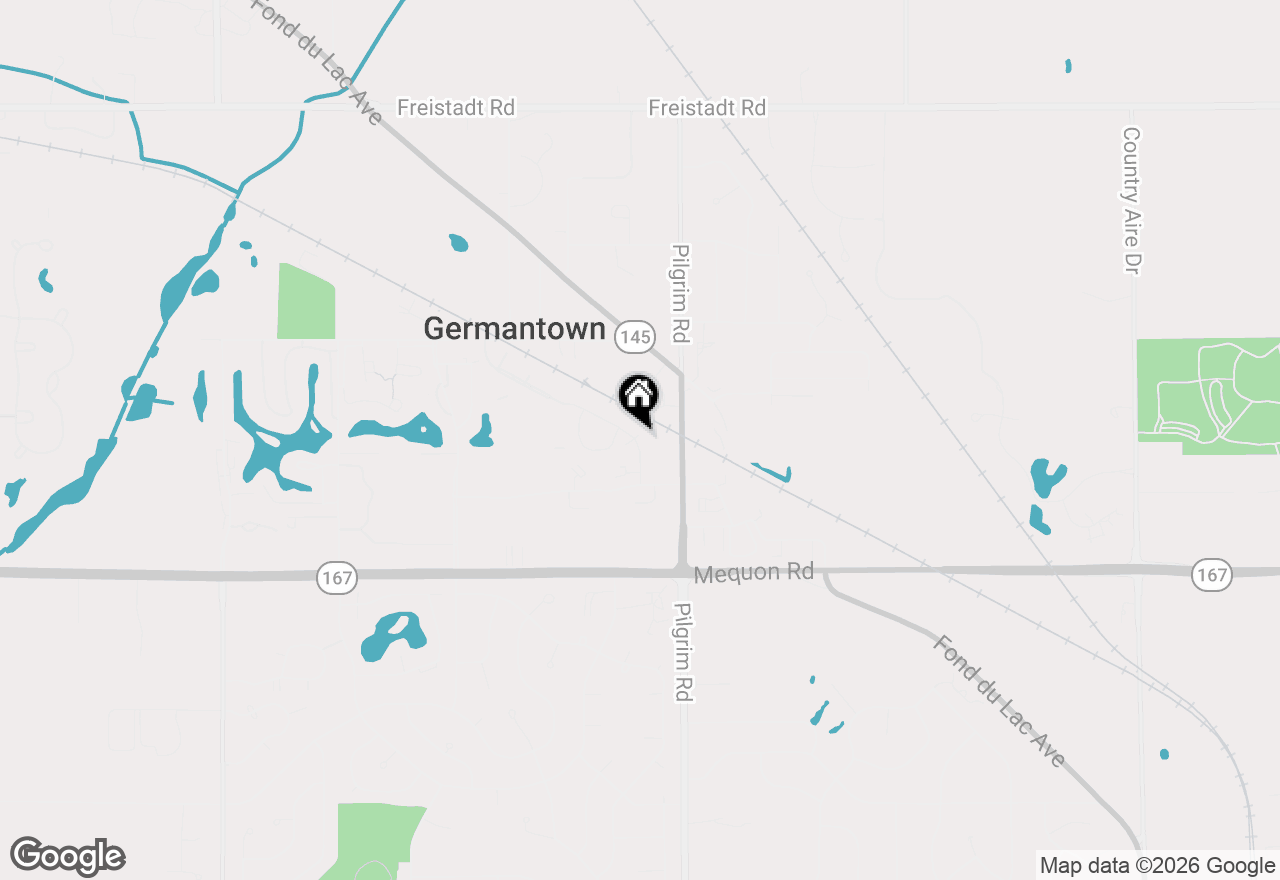 Map of W157N11457 Hilbert Ln #B, Germantown, WI 53022