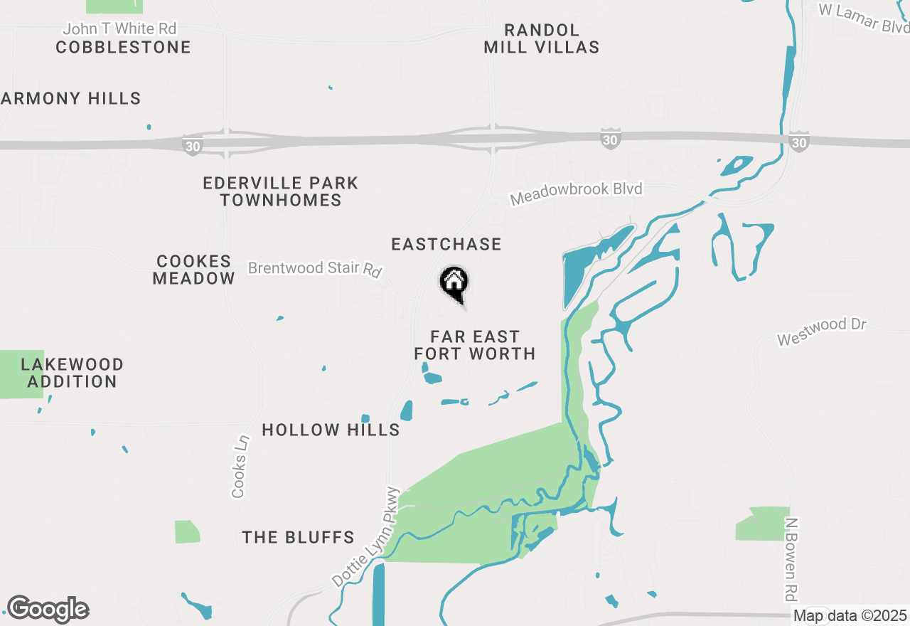Map of 1900 Highlander Court, Fort Worth, TX 76120