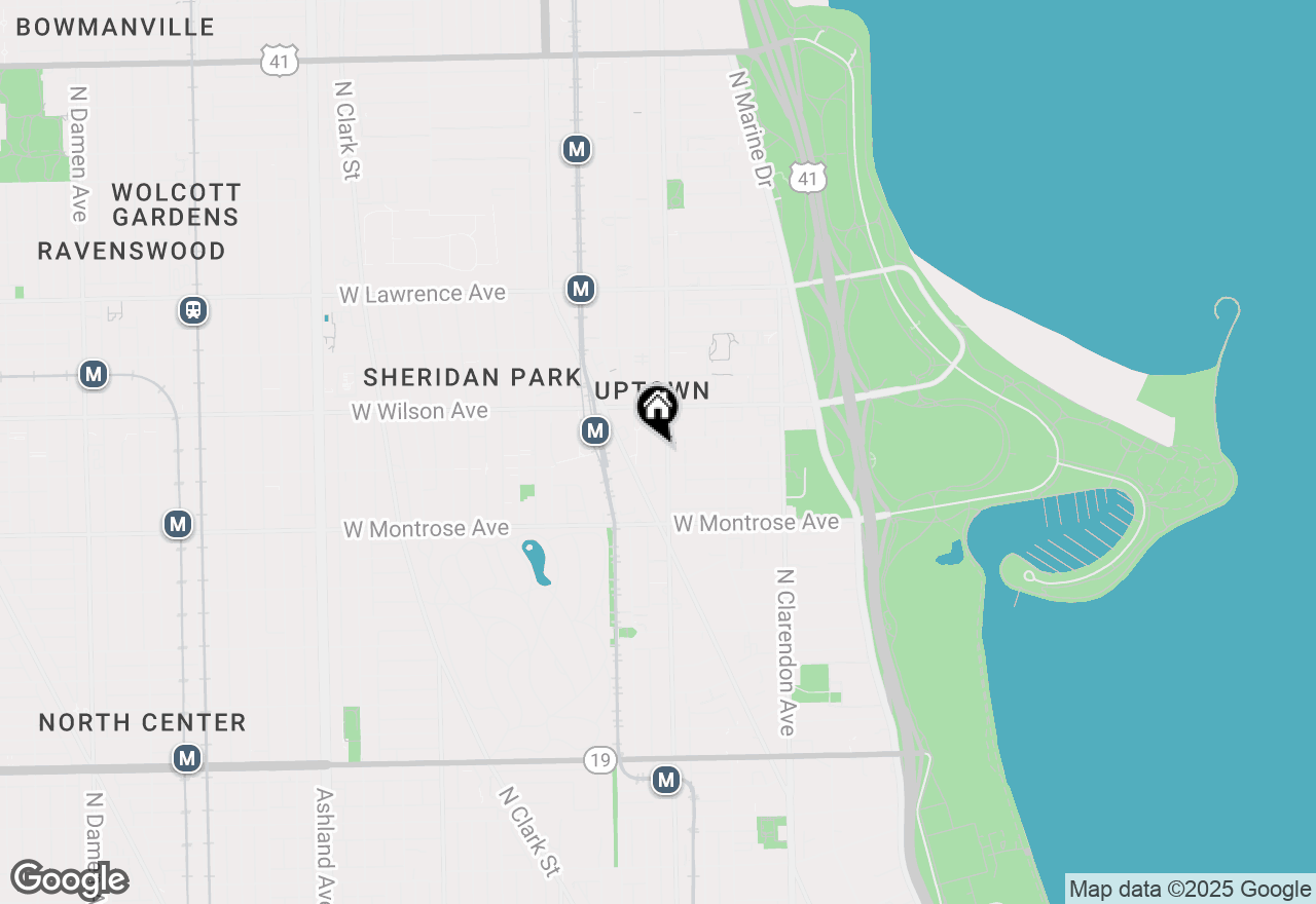 Map of 4516 N Sheridan Road, Chicago, IL 60640