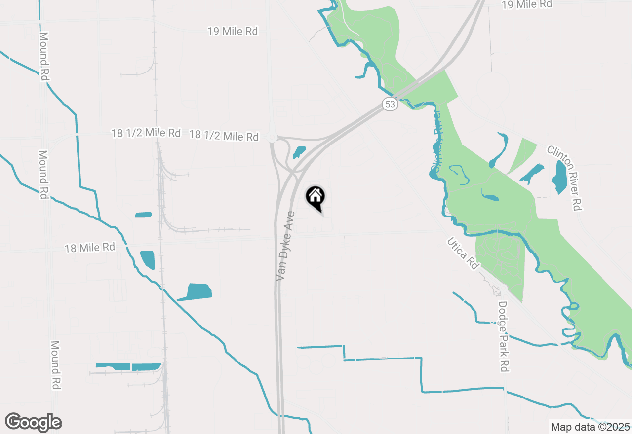 Map of 8401 18 Mile Rd., Sterling Heights, MI 48313