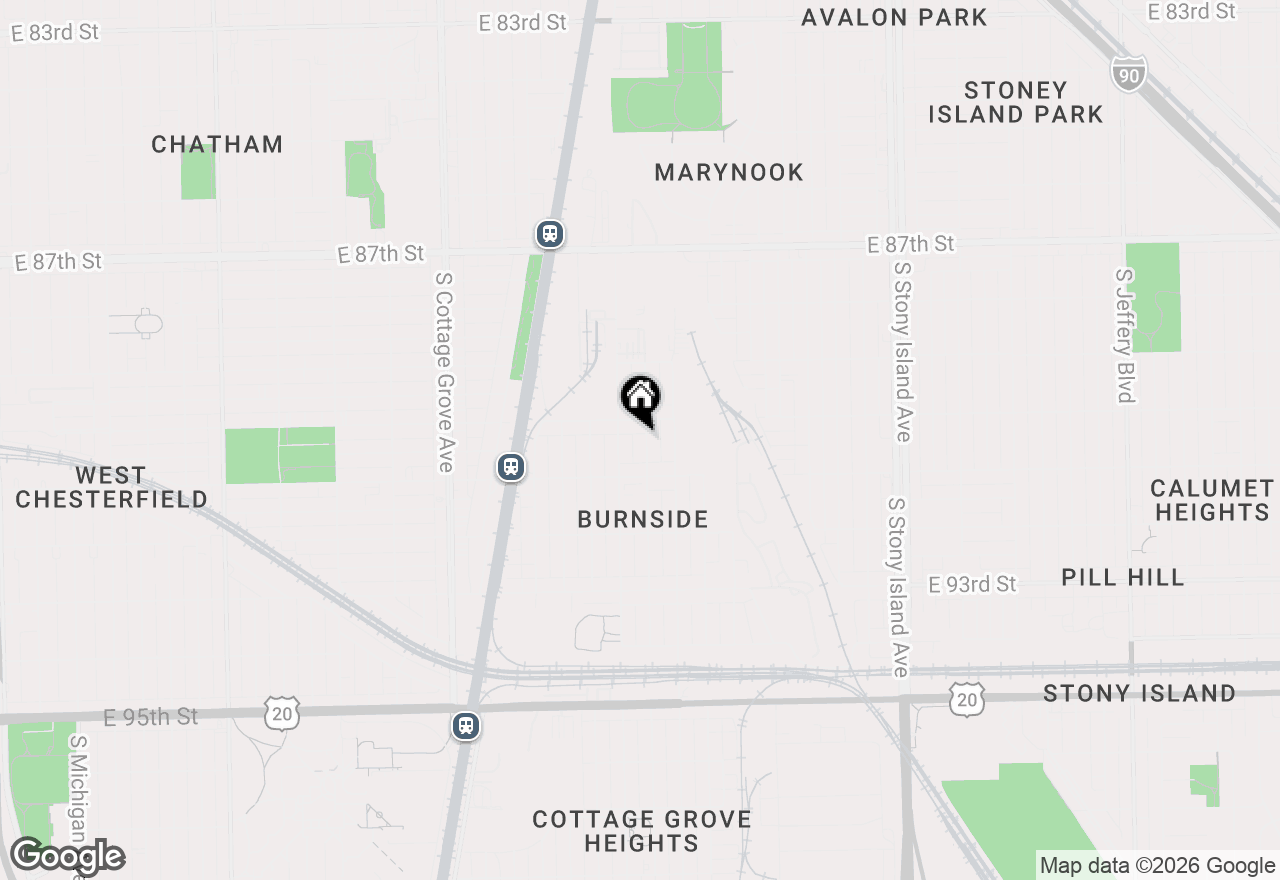 Map of 9020 S University Avenue, Chicago, IL 60619