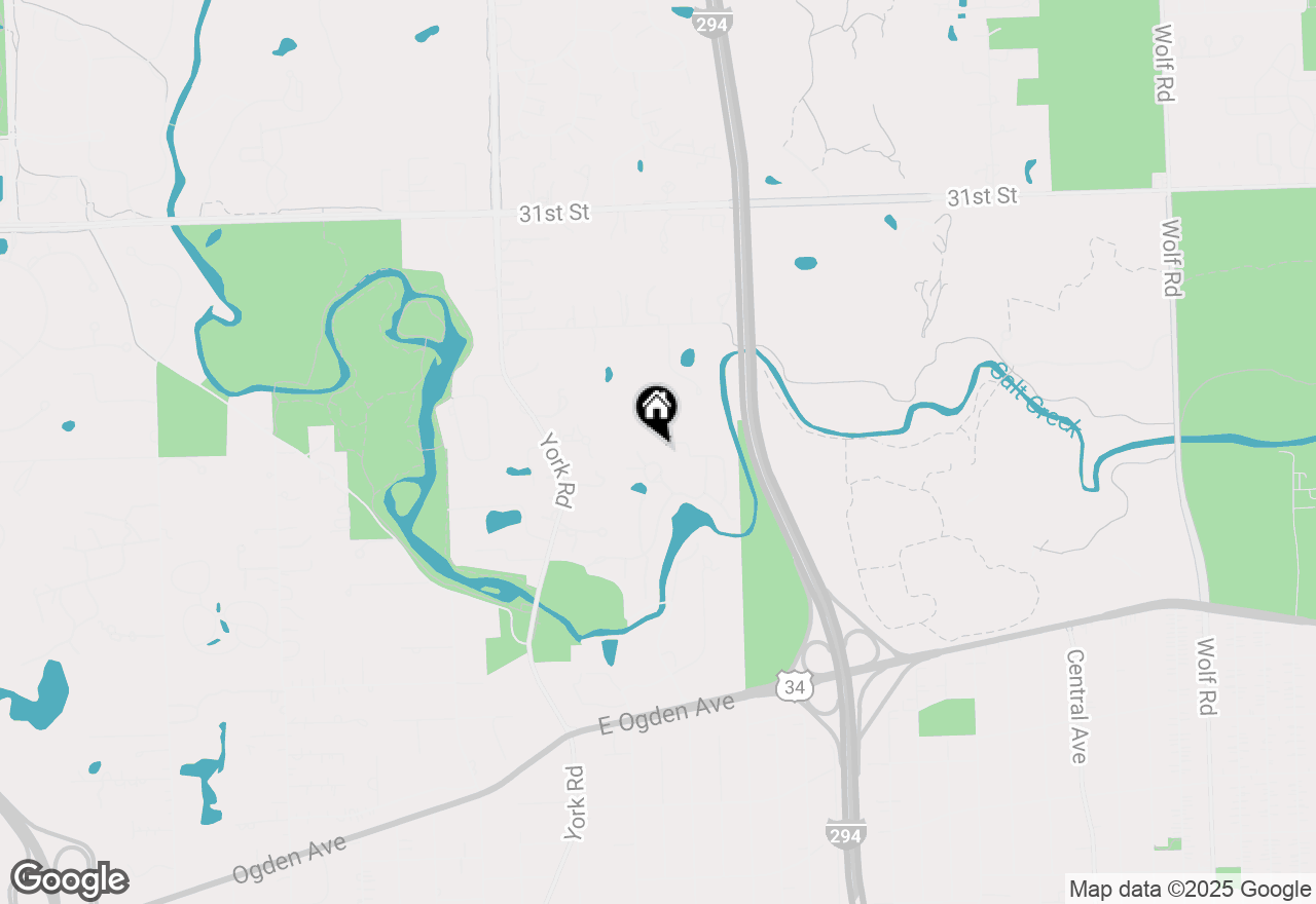 Map of 1409 Burr Oak Road #309A, Hinsdale, IL 60521