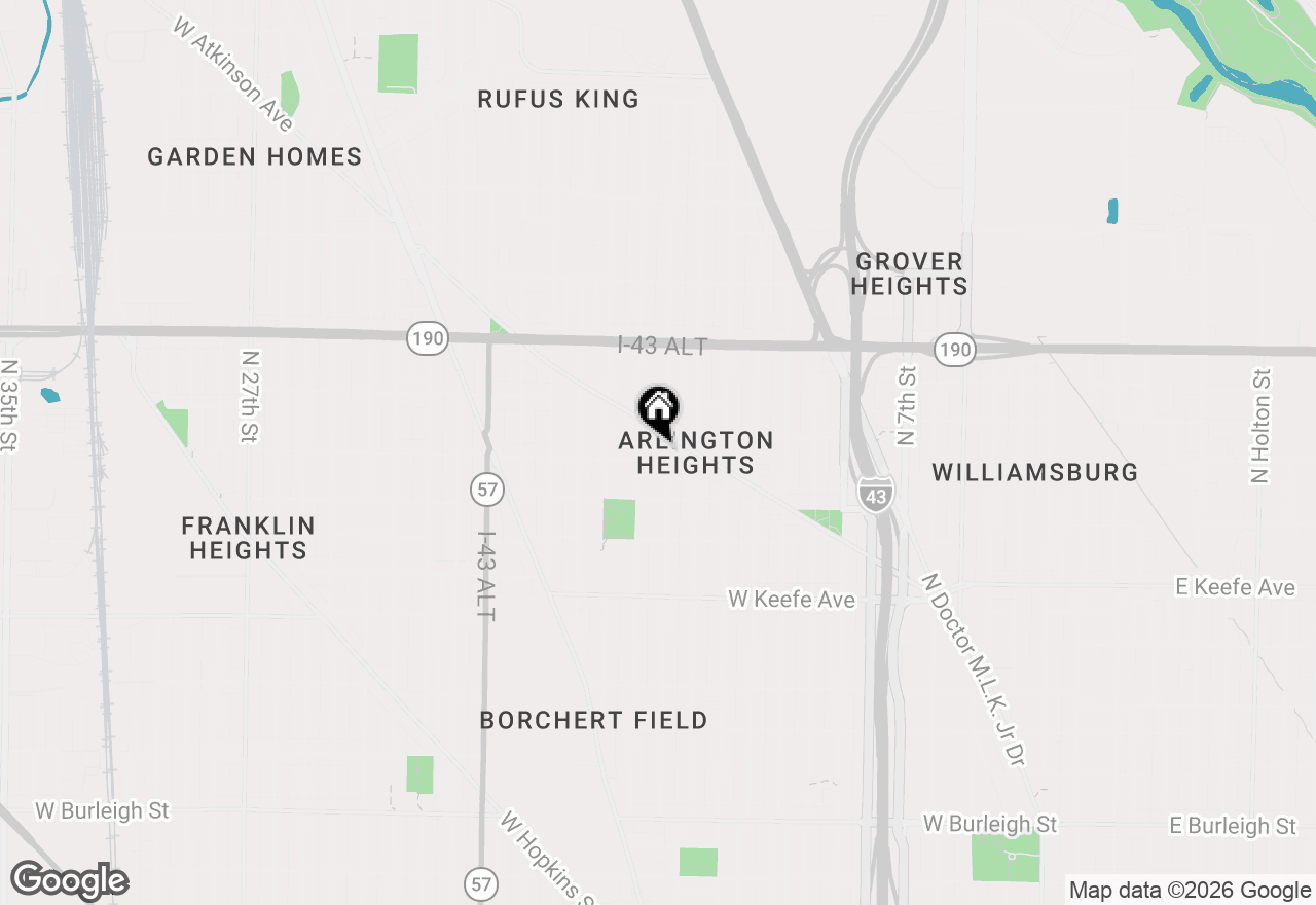 Map of 3809 N 15th St, Milwaukee, WI 53206