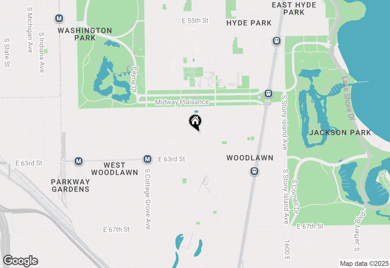 Map of 6135 S Greenwood Avenue #2, Chicago, IL 60637