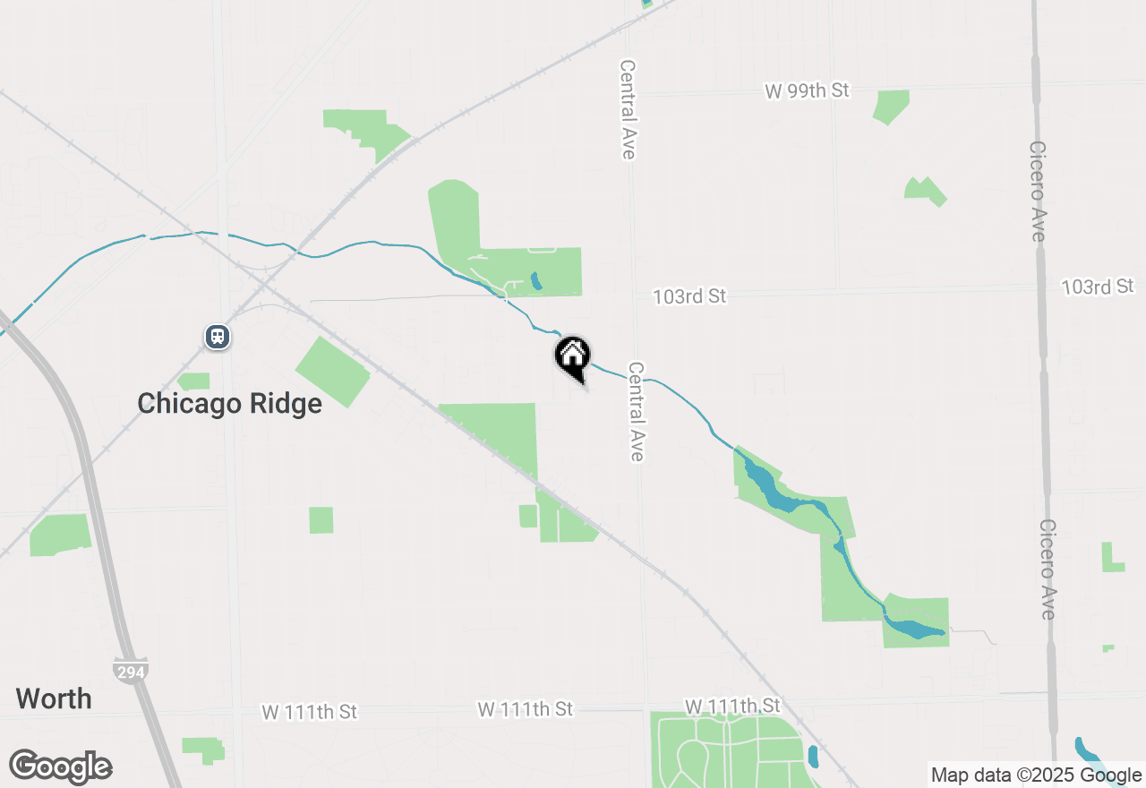 Map of 5648 W 105th Street, Oak Lawn, IL 60453