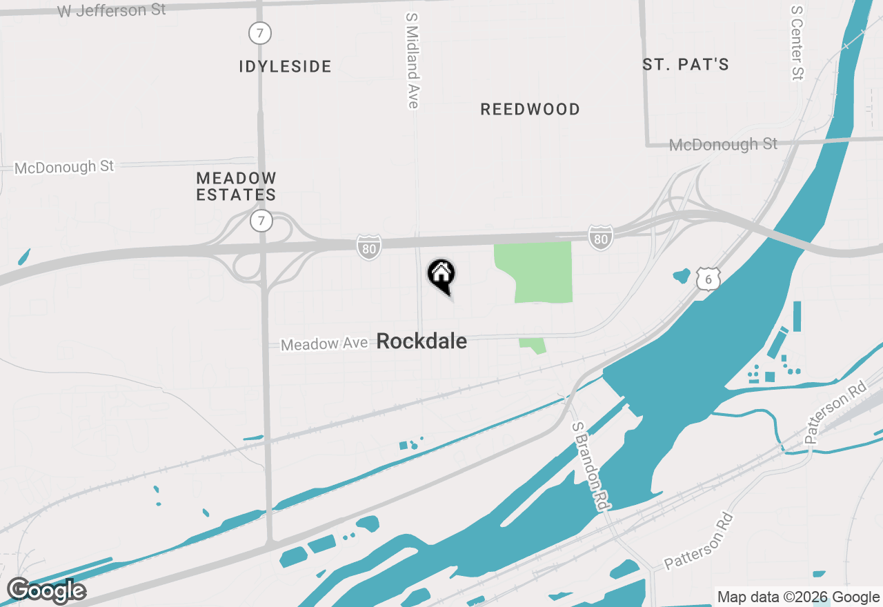 Map of 712 Davis Street, Rockdale, IL 60436