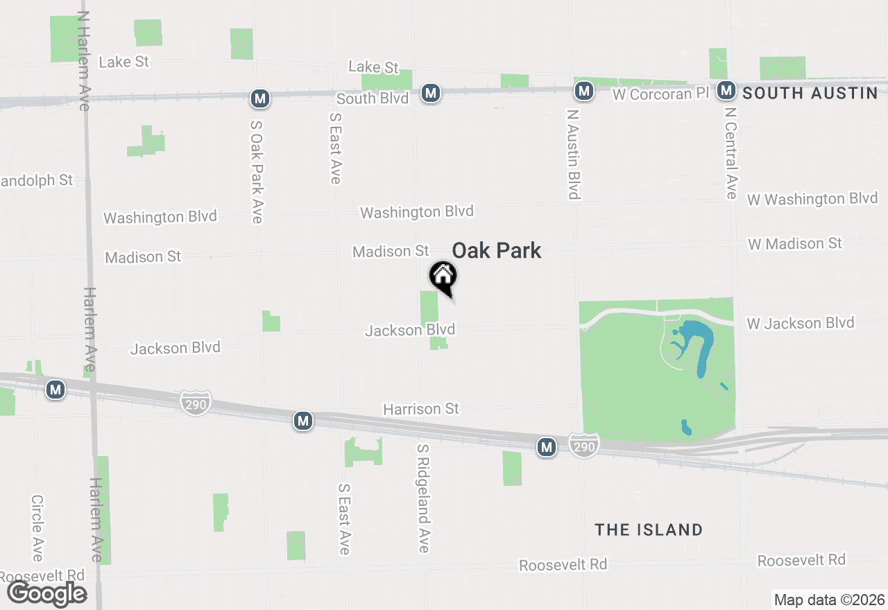 Map of 616 S Cuyler Avenue, Oak Park, IL 60304