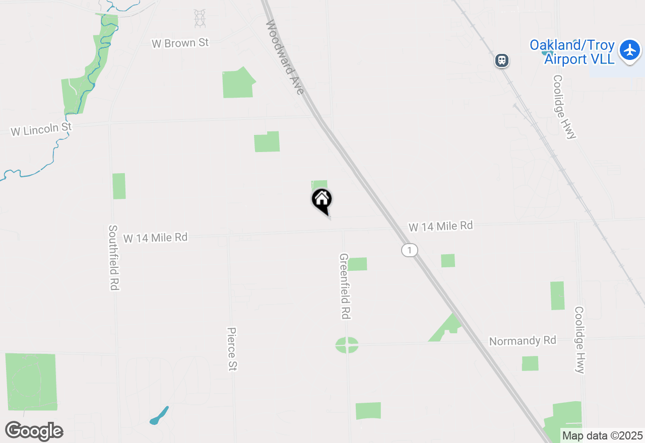 Map of 1016 Bird Avenue, Birmingham, MI 48009