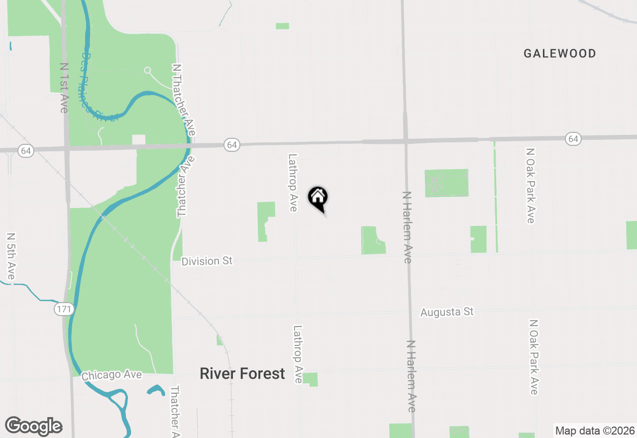 Map of (Address confidential), River Forest, Illinois 60305