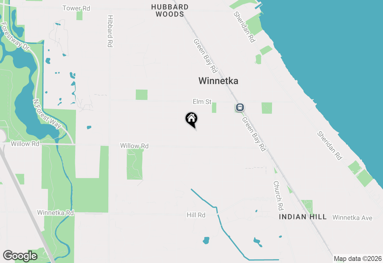 Map of 419 Provident Avenue, Winnetka, IL 60093