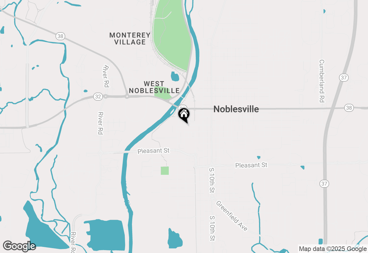 Map of 597 Cherry Street, Noblesville, IN 46060