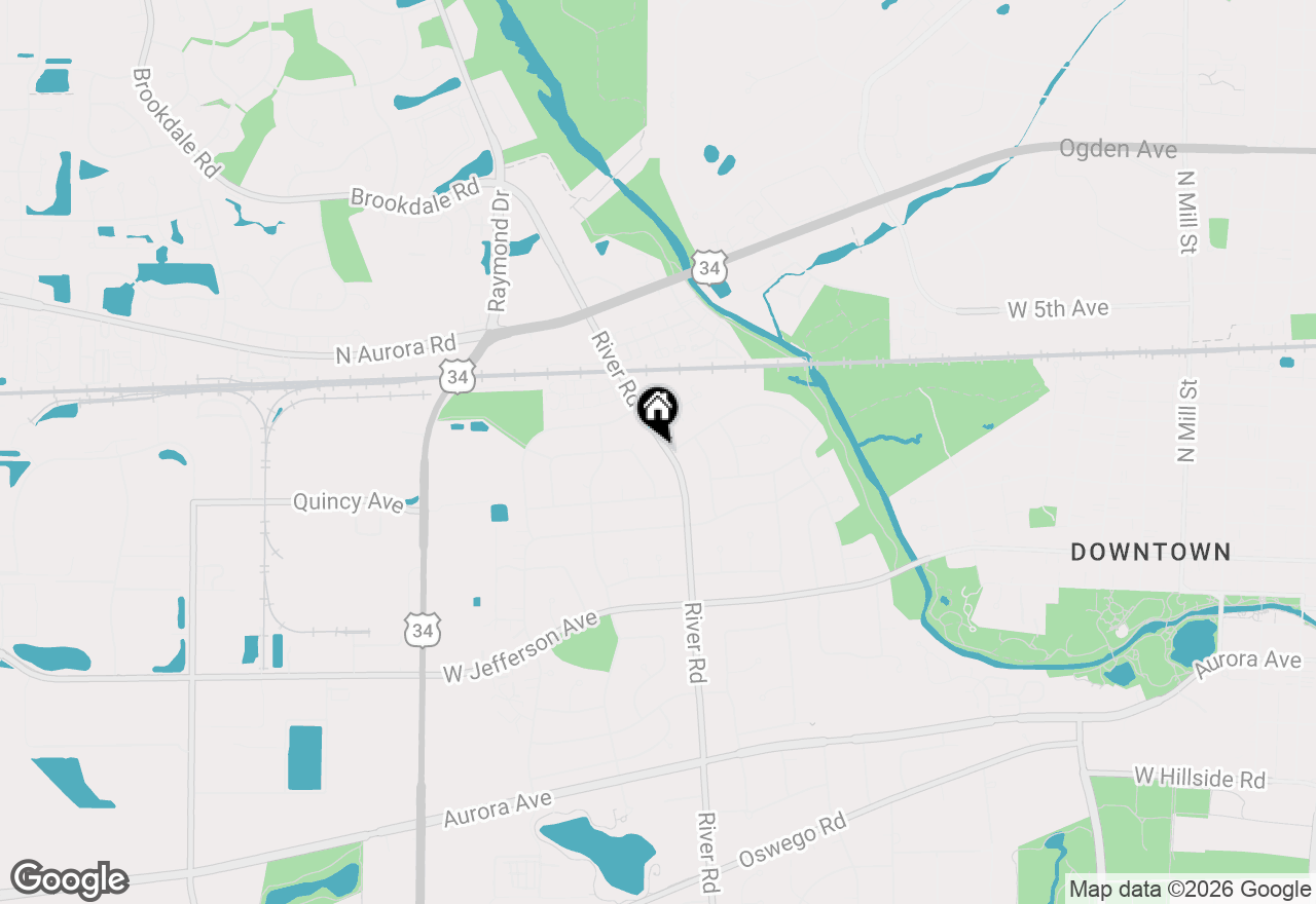 Map of 201 N River Road, Naperville, IL 60540