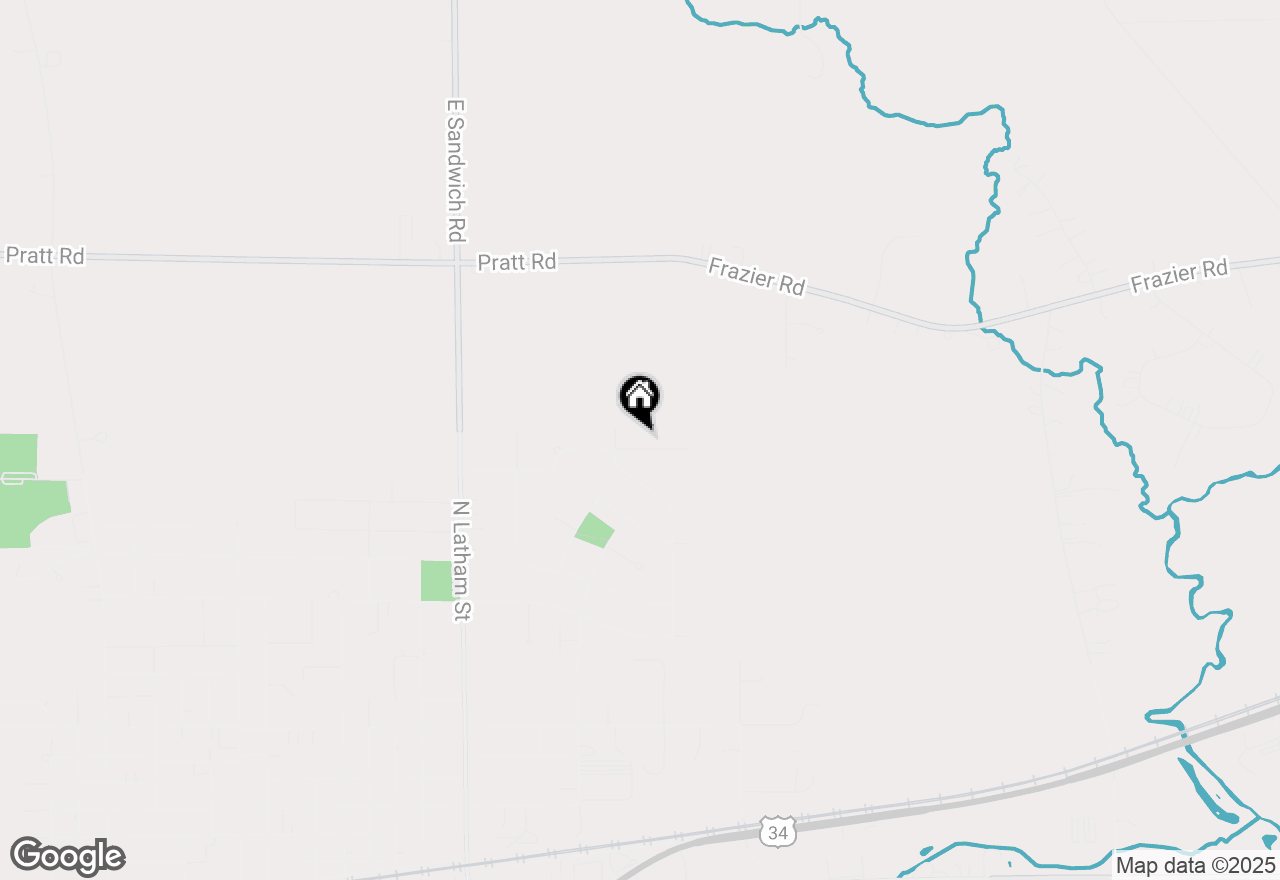 Map of 1225 Whitetail Lane, Sandwich, IL 60548