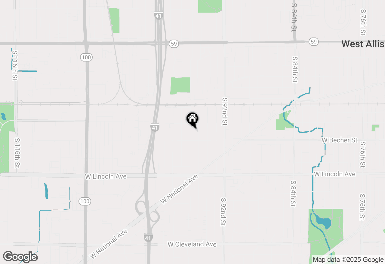 Map of 2038 S 96th St, West Allis, WI 53227