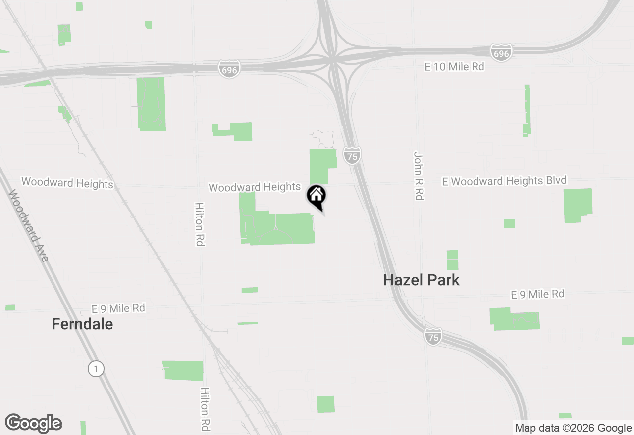 Map of 2105 Manatee Street, Ferndale, MI 48220