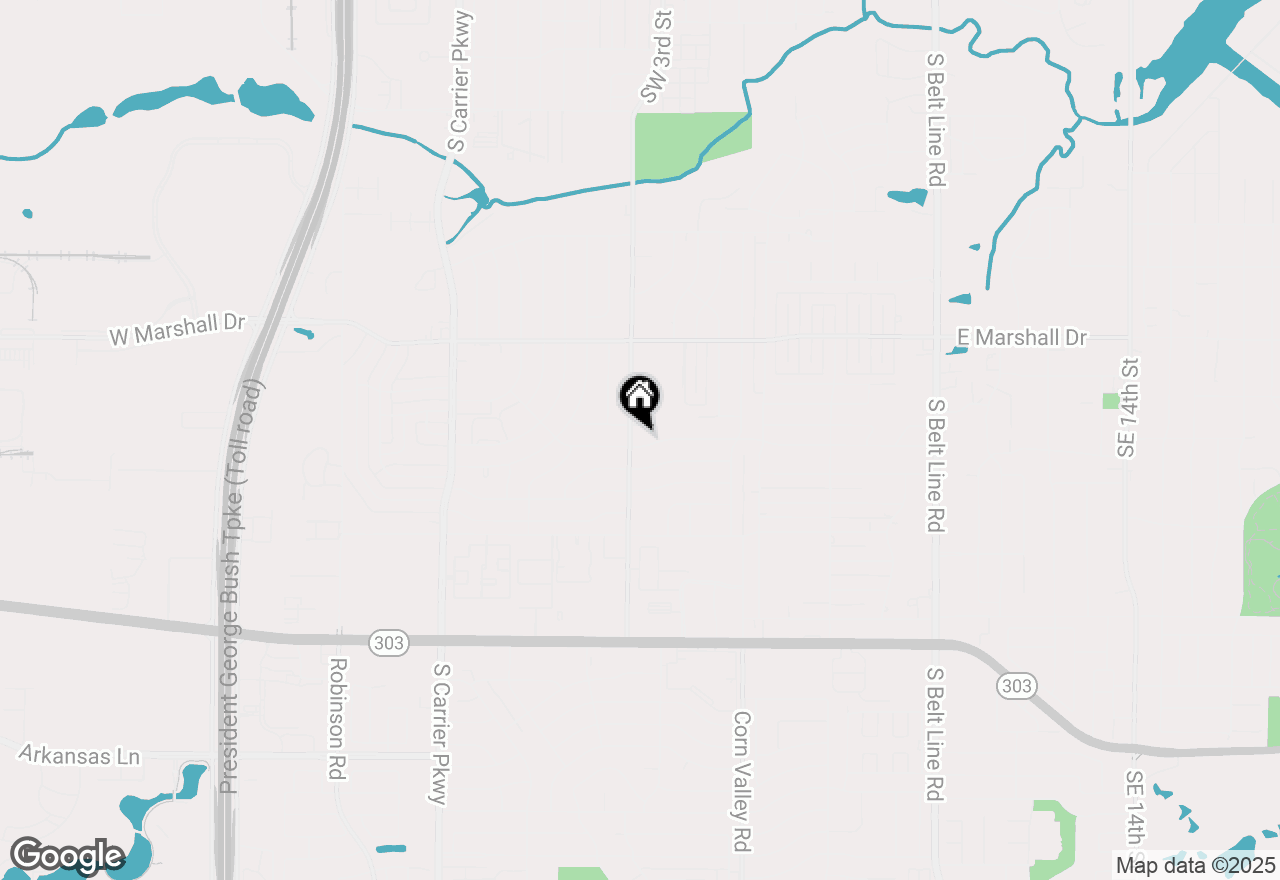 Map of 242 W Cober Drive, Grand Prairie, TX 75051