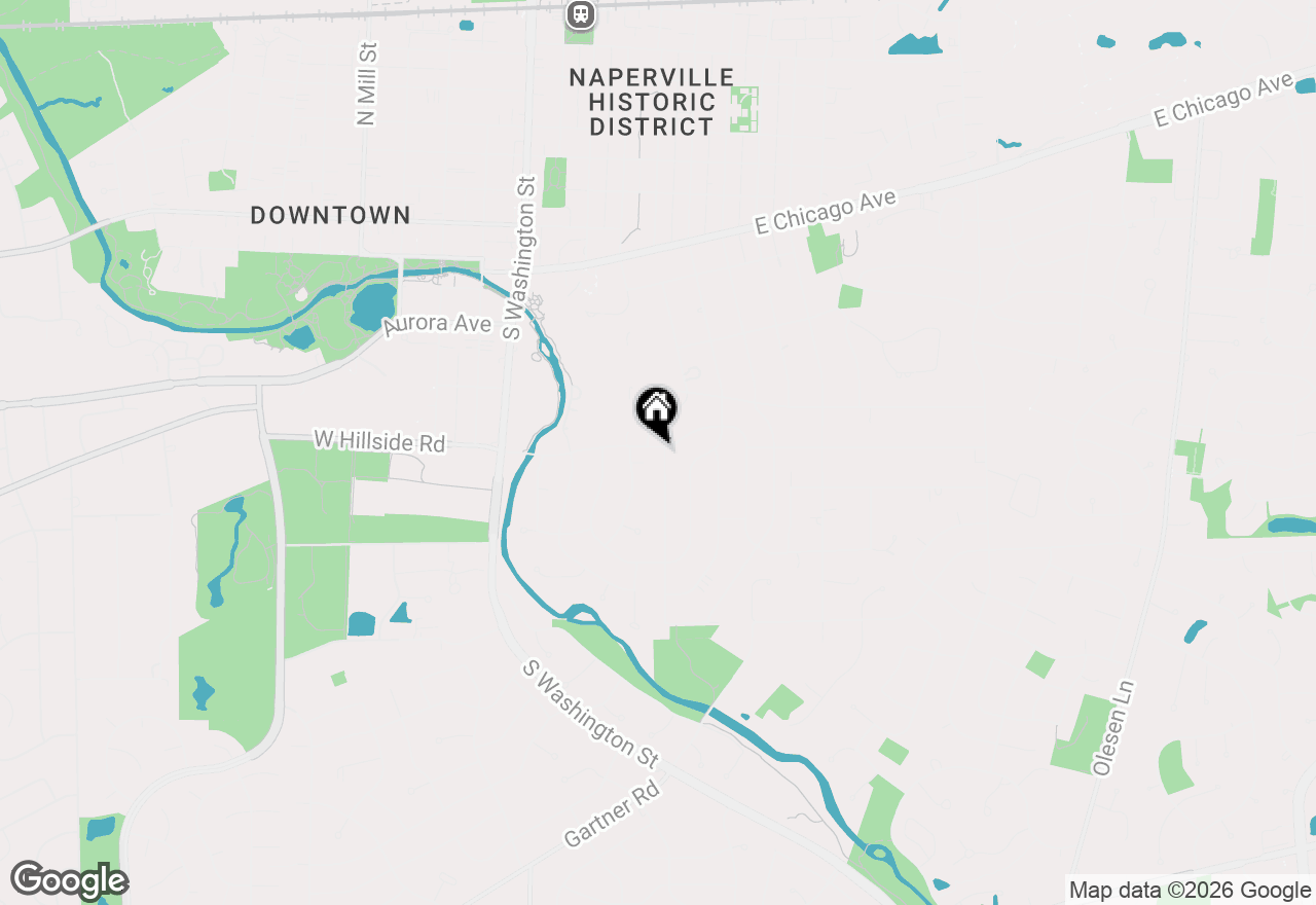 Map of 611 S Loomis Street, Naperville, IL 60540