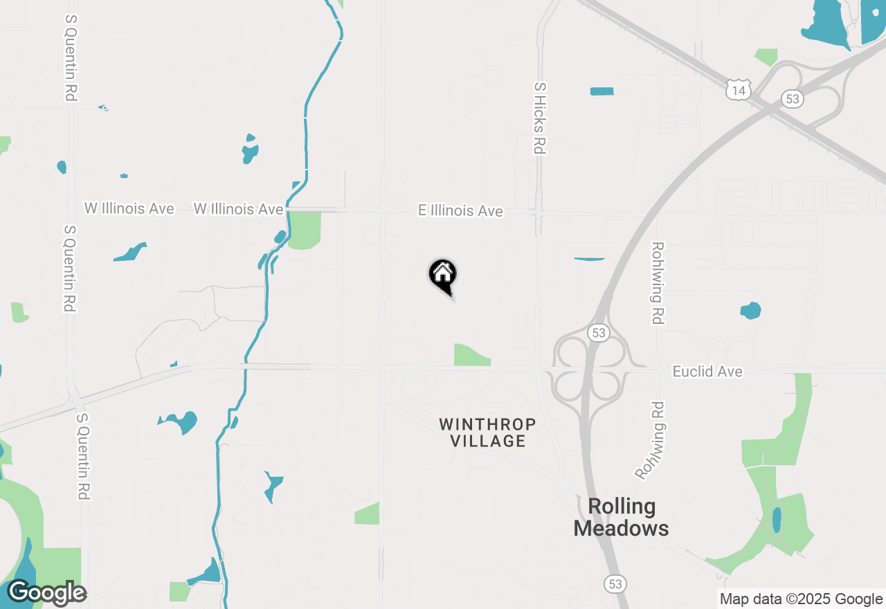 Map of 4507 Gettysburg Drive, Rolling Meadows, IL 60008