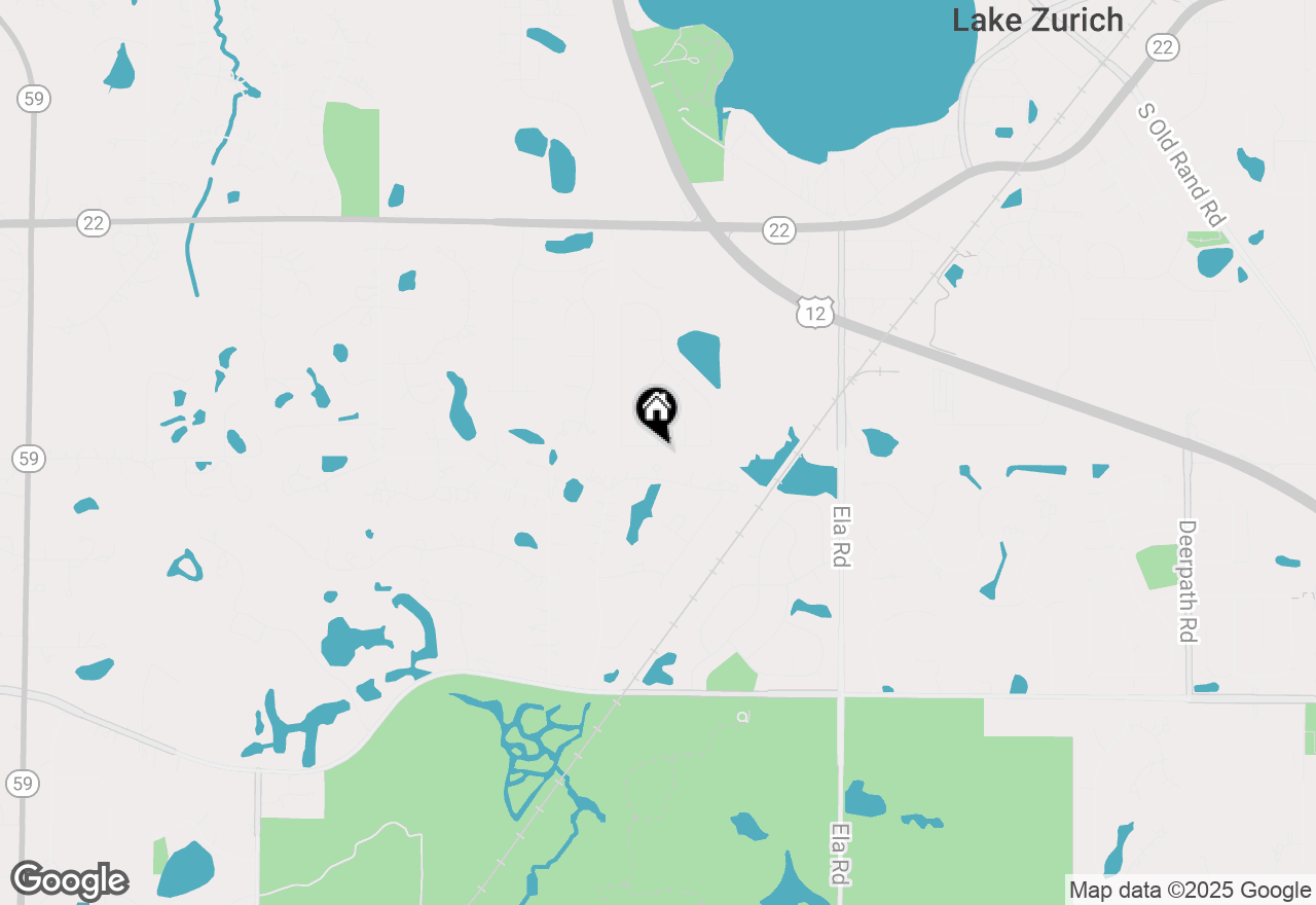 Map of 615 Cortland Drive, Lake Zurich, IL 60047